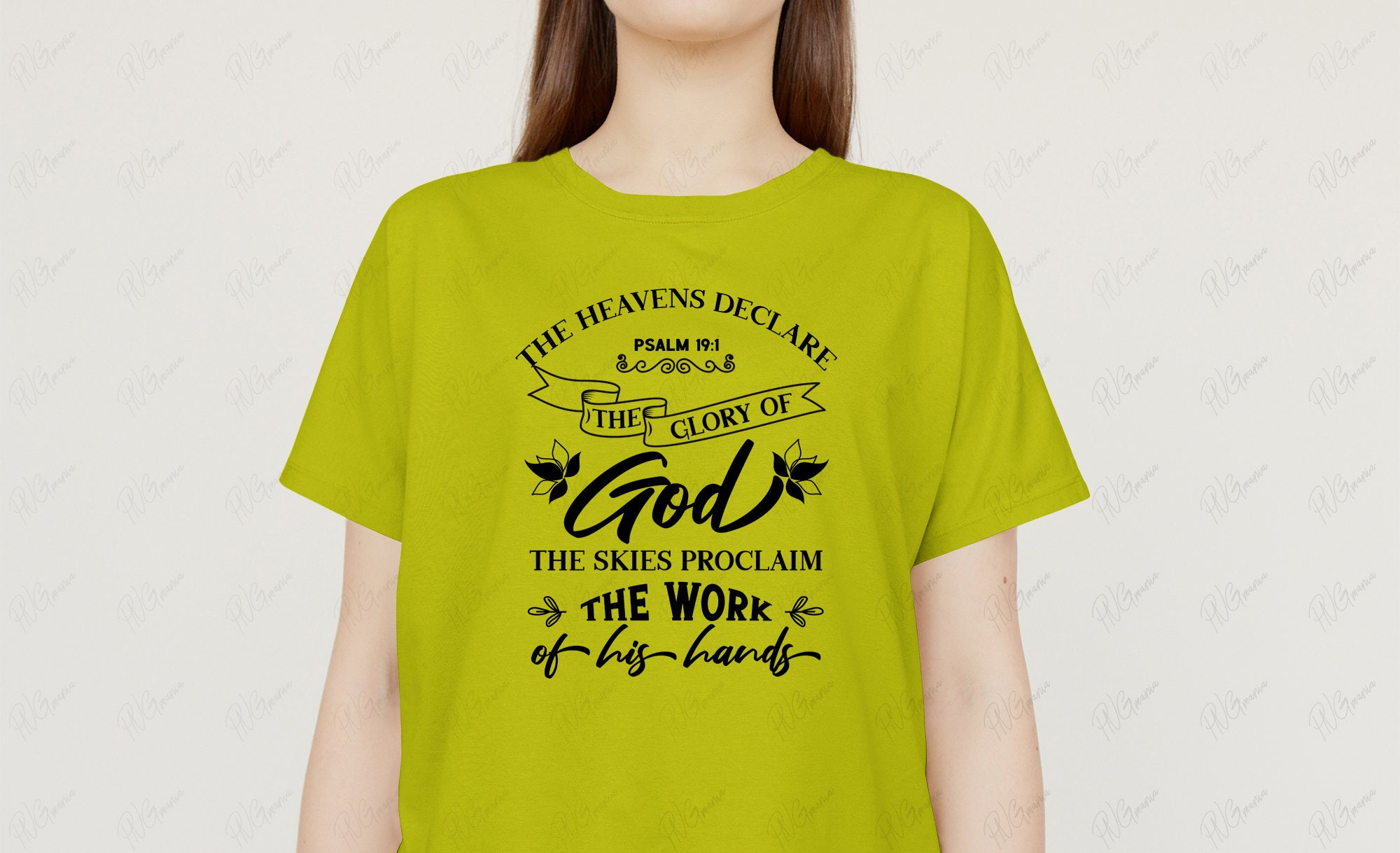 Psalm 19 :1 SVG PNG the Heavens Declare the Glory of God 