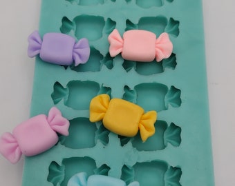 Candy Mini's(12pcs)Silicone Mold-Faux Fake Bake-Clay,Resin,Soap,Candle,Plaster, Fondant,Concrete or Baking Mold-Two Mold Styles Available