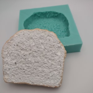 Bread Slice-Silicone Mold-Faux Fake Bake-Clay, Resin,Soap,Candle,Plaster, Fondant or BakingMold-Two Mold Styles Available
