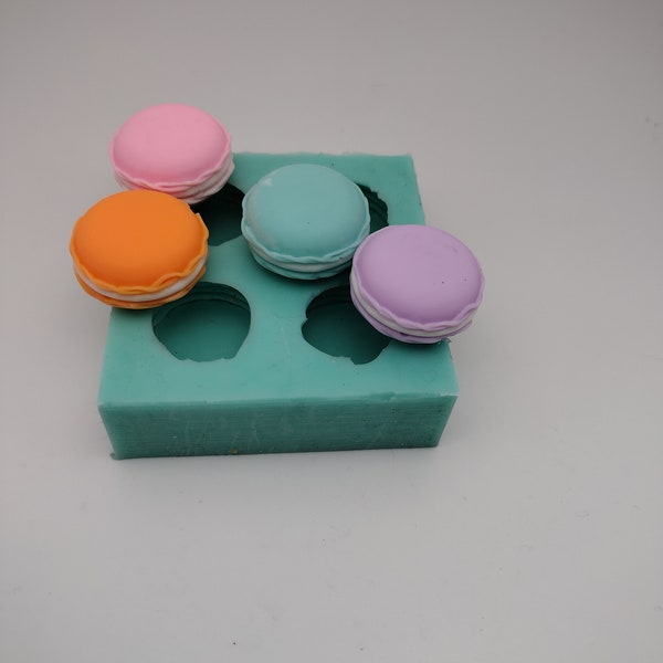 Mini Macarons-Silicone Mold-Faux Fake Bake-Clay, Résine, Savon, Bougie, Plâtre, Fondant ou BakingMold-Two Styles de moules disponibles