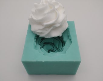 Swirl (2.0in)-Silicone Mold-Faux Fake Bake-Clay,Resin,Soap,Candle,Plaster, Fondant,Concrete or Baking Mold-Two Mold Styles Available