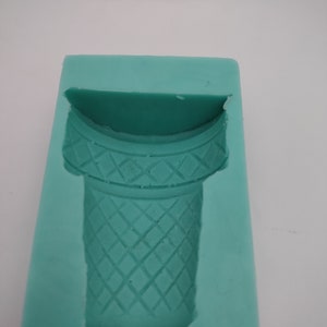 IceCreamConeHalb-Silikonform-Faux Fake Backton, Harz, Seife, Kerze, Gips, Fondant oder Backform-zwei Formstile erhältlich