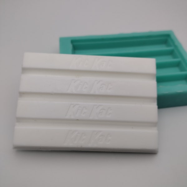 Kit Kat Candy Bar-Silicone Mold-Faux Fake Bake-Clay, Résine, Savon, Bougie, Plâtre, Fondant, Béton ou Moule de cuisson - Deux styles de moules disponibles