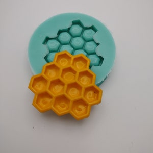 Small Honey Comb-Silicone Mold-Faux Fake Bake-Clay, Resin, Soap, Candle, Plaster, Fondant, Concrete or Baking Mold-Two Mold Styles Available