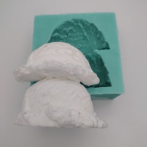 Doppelschaufel-Eis (halbiert) - Silikonform-Ton, Harz, Seife, Kerze, Gips, Fondant, Beton oder Backform-Zwei Formstile verfügbar