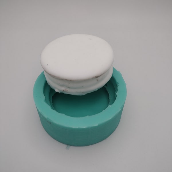 Moon Pie (Small)-Silicone Mold-Faux Fake Bake-Clay, Resin,Soap,Candle,Plaster, Fondant or BakingMold-Two Mold Styles Available