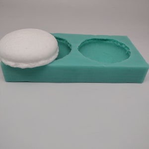 Medium Macaroon Halves-Silicone Mold-FauxFakeBake-Clay,Resin,Soap,Candle,Plaster,Fondant,Concrete or Baking Mold-Two Mold Styles Available