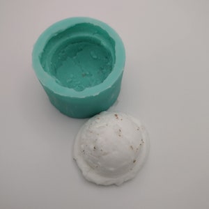 Small Ice cream Scoop-Silicone Mold-Faux Fake Bake-Clay,Resin,Soap,Candle,Plaster, Fondant,Concrete or Baking Mold-Two Mold Styles Available