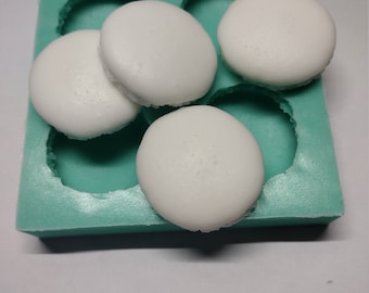 Macaroon Halves-Silicone Mold-Faux Fake Bake-Clay,Resin,Soap,Candle,Plaster, Fondant,Concrete or Baking Mold-Two Mold Styles Available