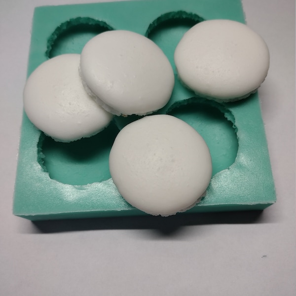 Moitiés de macarons - Moule en silicone - Faux moule en pâte à modeler, résine, savon, bougie, plâtre, fondant, béton ou moule de cuisson - Deux styles de moules disponibles