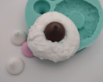 ¡Kit de moldes de silicona DIY con diseño de flor de mantequilla de cacahuete, ideal para hornear, crear velas de jabón, fondant y hornear con luz UV!