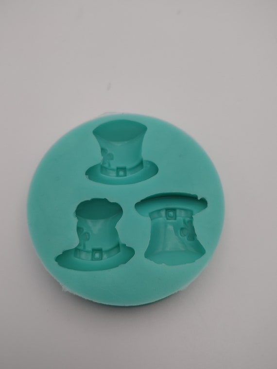 Shamrock Hats-Silicone Mold-Faux Fake Bake-Clay, Resin,Soap,Candle,Plaster, Fondant or BakingMold-Two Mold Styles Available