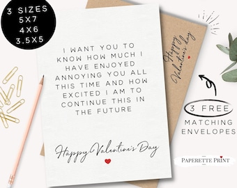 Valentines Day Card Printable, Digital Card, Happy Valentines Day for Husband, Funny Rude Card, Instant Download, Card For Husband/Wife