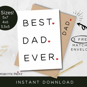 Printable Fathers Day Card, First Fathers Day Gift, Step Dad Fathers Day Gift, Fathers Day Card, Instant Download, Card for Husband/Father
