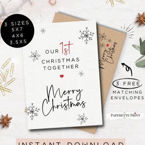 First Christmas Card, Christmas Card for Husband/Boyfriend, Romantic Christmas Card, Cute Christmas Card, Girlfriend/Wife, Husband/Boyfriend
