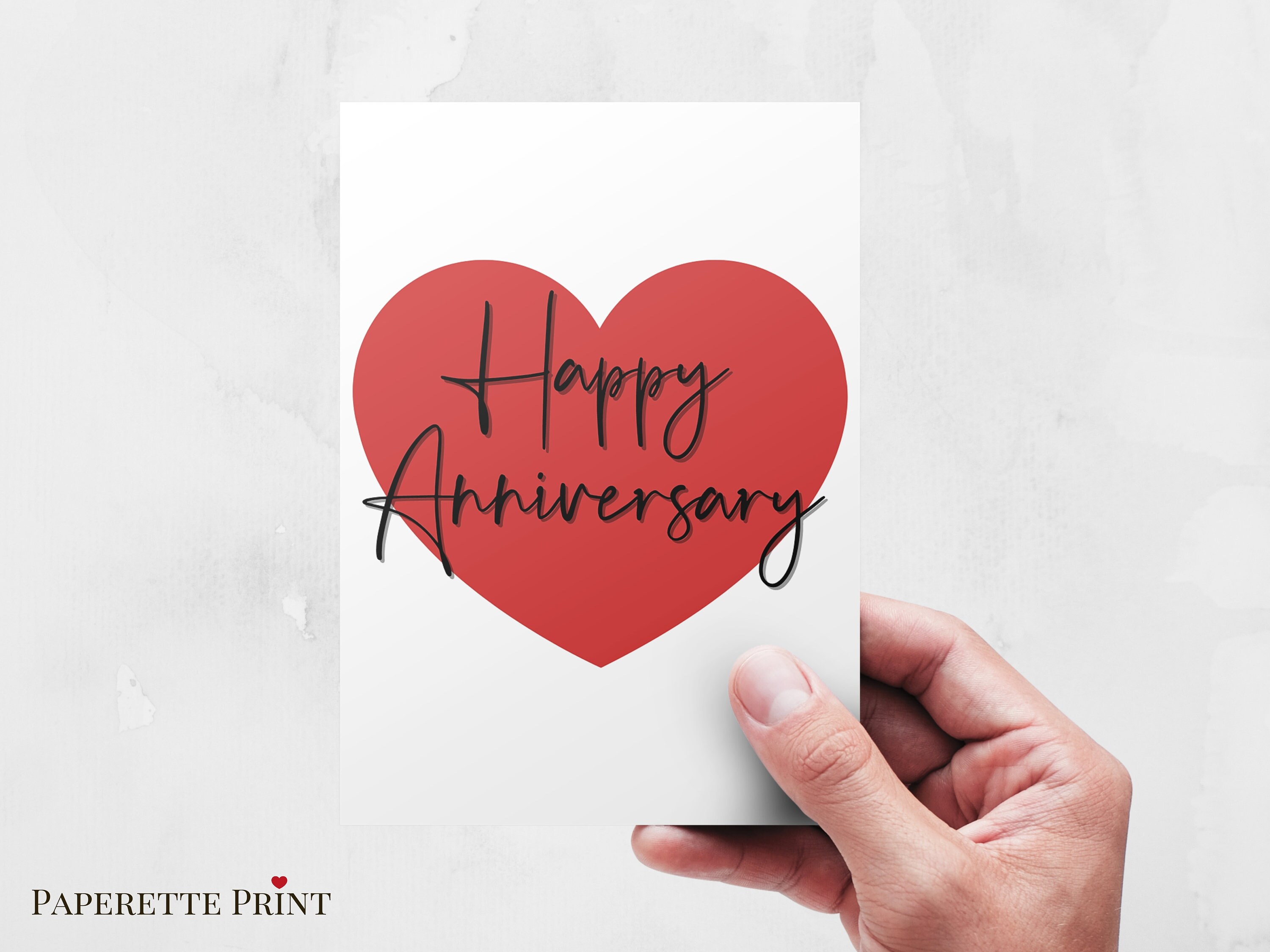 Happy Anniversary Printable Card, Romantic Birthday Card, Card for ...