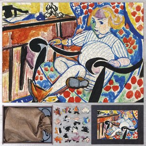 Gouache Wooden Jigsaw Puzzle By Henry Lyman Saÿen. Wooden Jigsaw Puzzle For Adults - 35, 108, 250, 500, 750 or 1000 pieces.