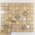 Rustic Oak Wedding Guest Book Puzzle, Personalized Sign & Pen product logo