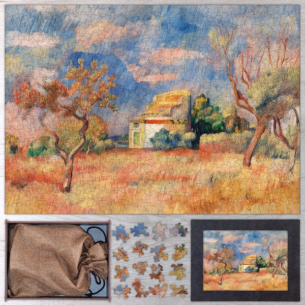 Taubenschlag am Bellevue Holzpuzzle von Pierre Auguste Renoir. Holzpuzzle für Erwachsene - 35, 108, 250, 500, 750 oder 1000 Teile.