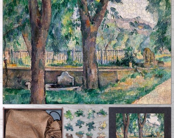 Cézanne 'The Pool' Wooden Jigsaw Puzzle – Fine Art Puzzle for Adults