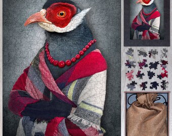 Bird Wooden Jigsaw Puzzle – Animal Photo Art, Adult Puzzle