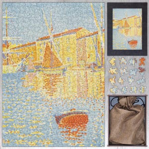 The Buoy Wooden Jigsaw Puzzle By Paul Signac. Wooden Jigsaw Puzzle For Adults - 35, 108, 250, 500, 750 or 1000 pieces.