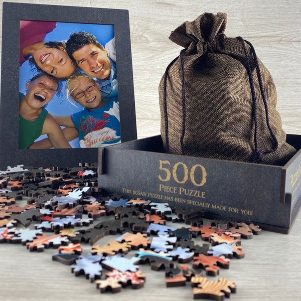 Puzzle personnalisé en bois avec votre photo - Créez un puzzle ! Ce casse-tête en bois personnalisé est le cadeau parfait pour toutes les occasions !