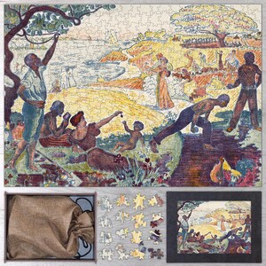 Harmonious Times Wooden Jigsaw Puzzle By Paul Signac. Wooden Jigsaw Puzzle For Adults - 35, 108, 250, 500, 750 or 1000 pieces.
