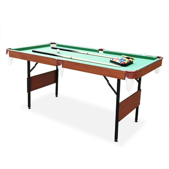 Juego de mesa de billar mini para piscina, mesa de billar con 11 bolas, 2  tacos y 1 triángulo, juego de mesa portátil para niños y adultos :  : Juguetes y juegos