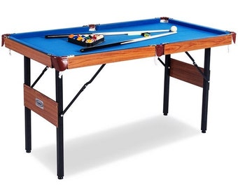 RACK Crux 55 in Folding Billiard/Pool Table (Blue)