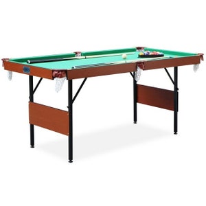 RACK Crux 55 in Folding Billiard/Pool Table (Green)