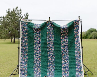 Gee's Bend Quilt, Cotton Quilt, Handsewn Quilt, Handstitched Quilt, Artistic Quilt, Quilt