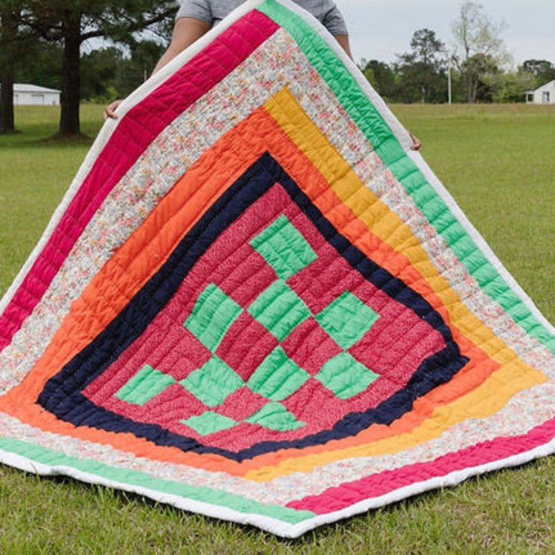 Gee's Bend Quilt Cotton Quilt Handsewn Quilt Etsy