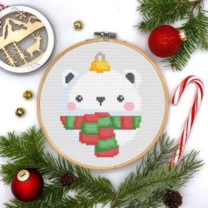 Christmas Bauble / Ornament Cross Stitch Pattern / Digital PDF Download / Instant Download