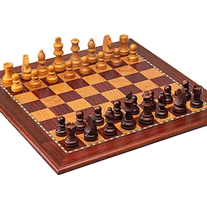 Chessboard, Handmade Chessboard Game, Padauk & Ash Chessboard, Chessboard for Gift