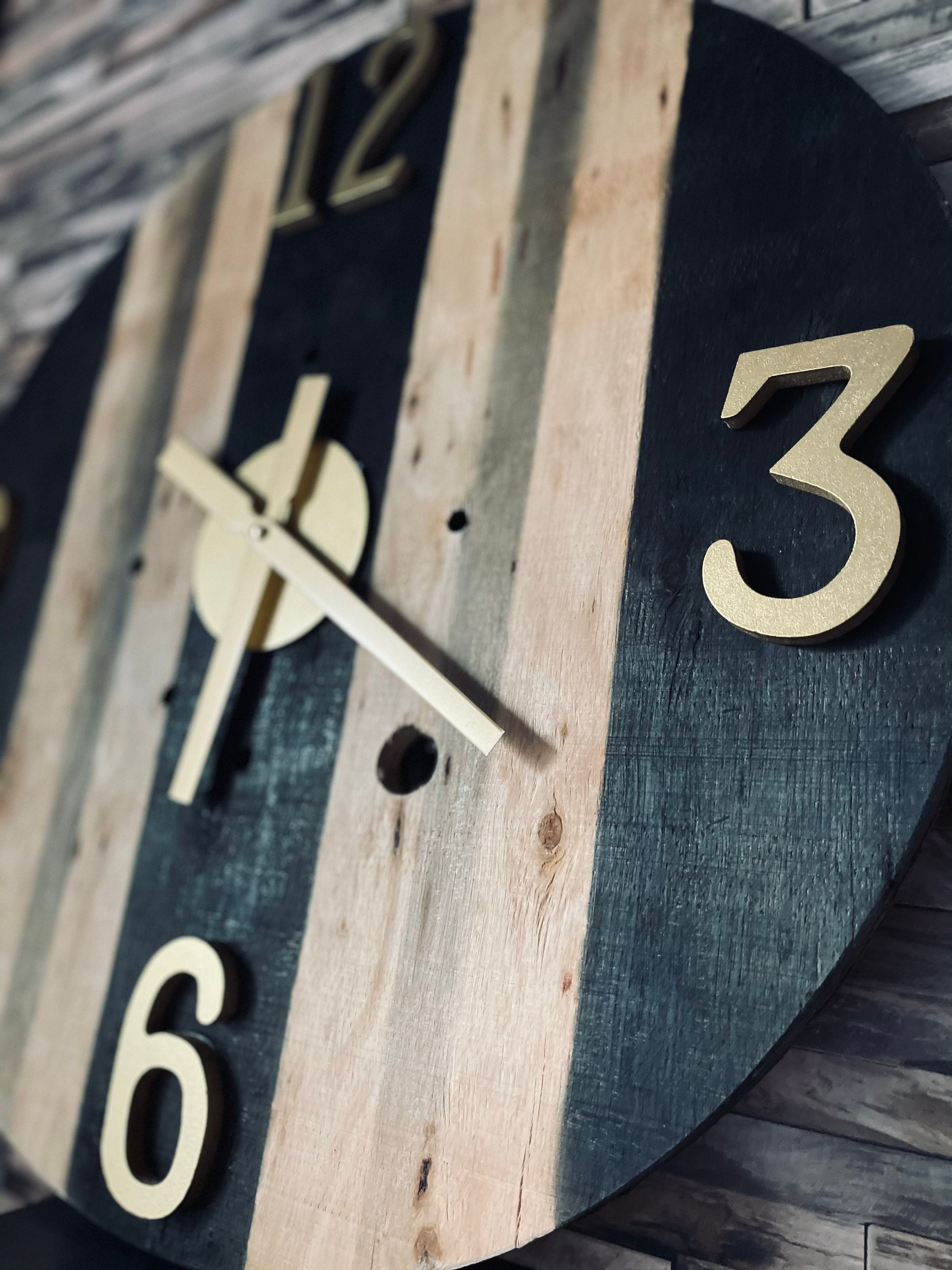 Horloge Touret en Contreplaqué 57cm Livraison Offerte