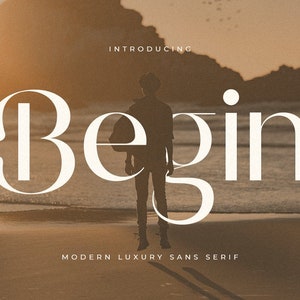 Begin: Modern Curvy Sans Serif Font for Branding & Logos