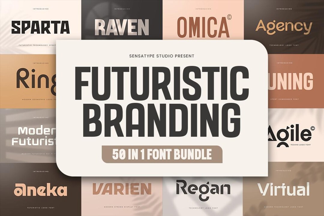 50 Modern Futuristic Fonts – Branding Font Bundle (digital Download) - Etsy