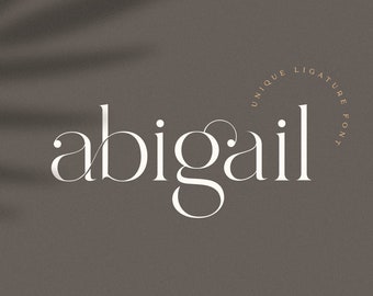 abigail - police de caractères unique, police cursive, police commerciale, police moderne, police numérique, polices de caractères, polices svg, police svg, police cricut, monogramme