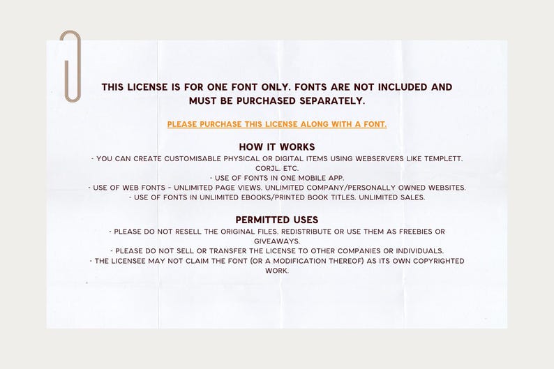 EXTENDED LICENSE for ONE Font - Use for (corjl, Templett, Etc) - Etsy