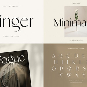 Modern Font Bundle: Elegant & Classy Fonts for Branding - Etsy