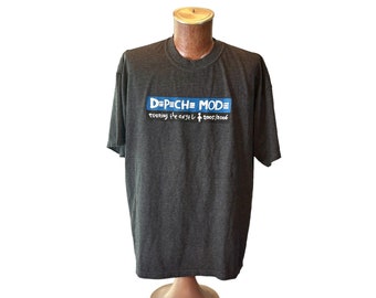 Vintage Depeche Mode "Touring the Angel" Charcoal Gray Unisex T-Shirt, XL (Pre-Owned)