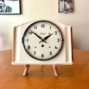 Original Art Deco Kienzle Clock, Made in Germany (Battery Operated, Fully Functional)