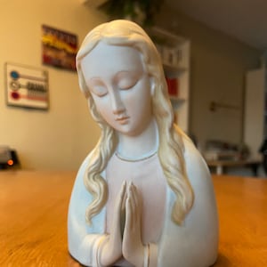 Napco Ceramic Madonna Figurine, Vintage (Made in Japan) 1950s