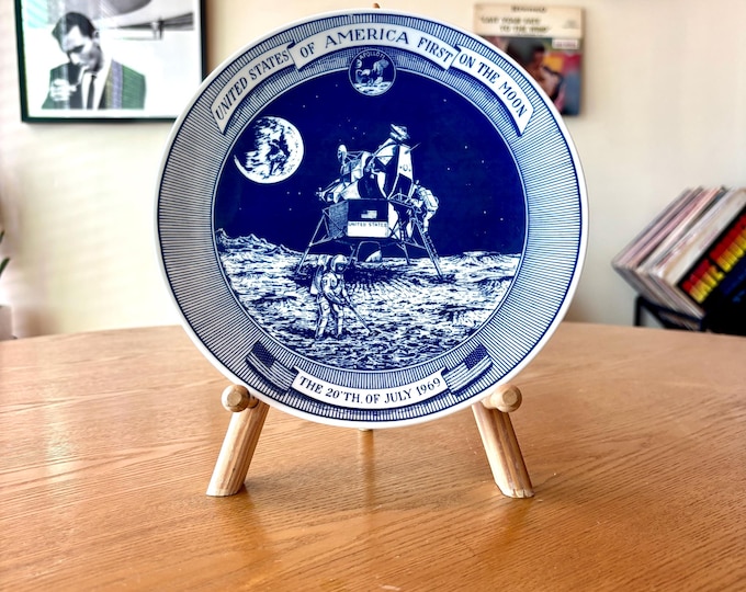 1969 Apollo 11 Moon Landing Commemorative Plate – Scan-art Denmark by ...