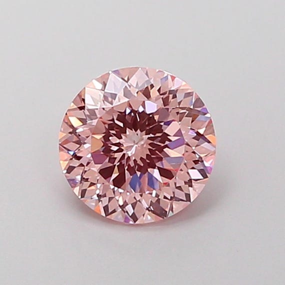IGI Certified 1.05CT Fancy Intense Pink Portuguese Cut Lab Diamond