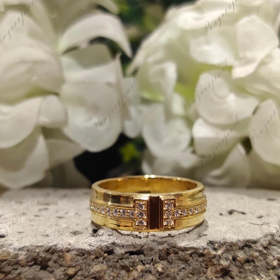 Anillo Matrimonio Hombre Con Diamante Par De Anillos De Matrimonio