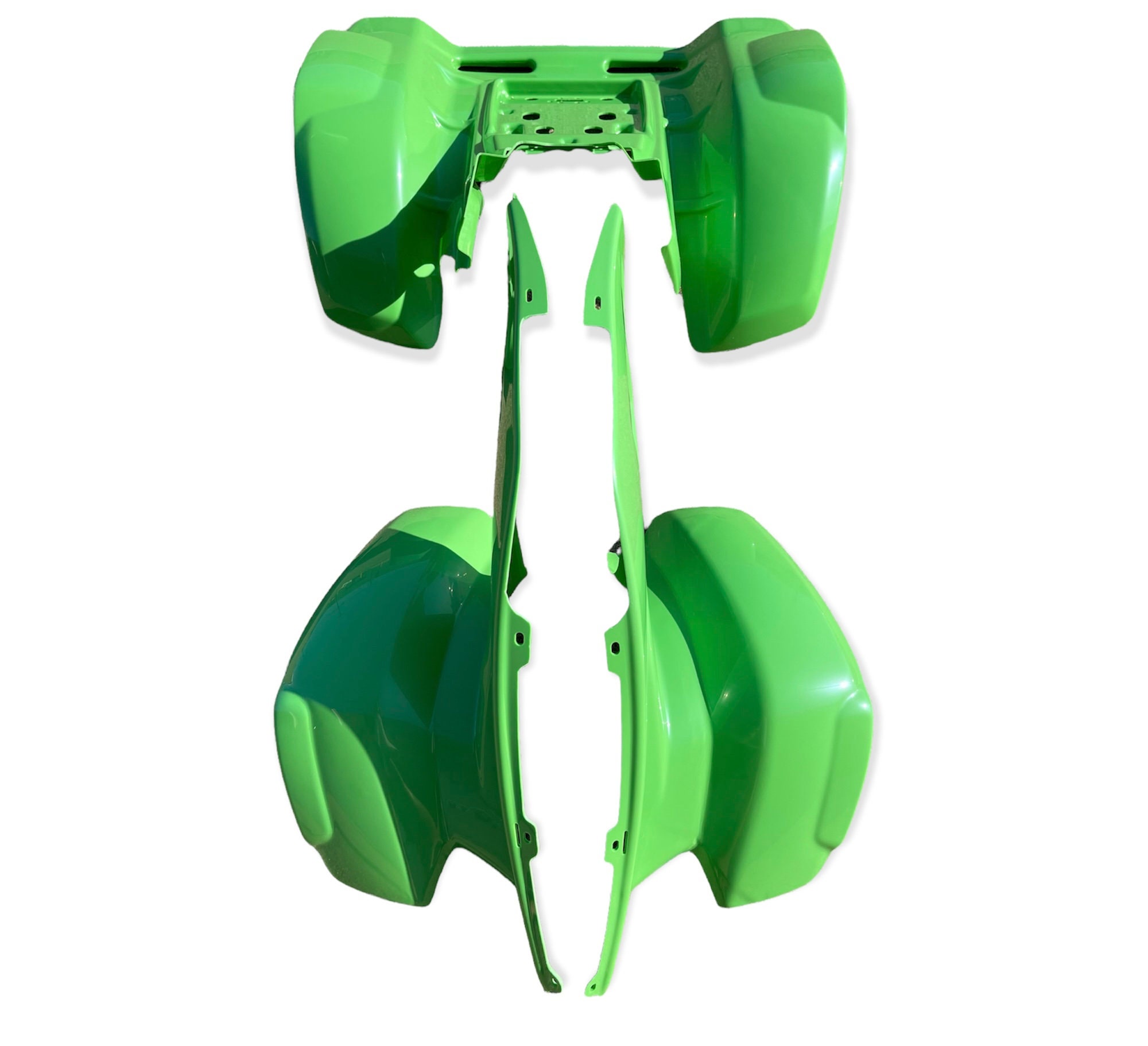 New Honda Trx250r Trx 250r 86-89 Plastic Green Fender Front & Rear