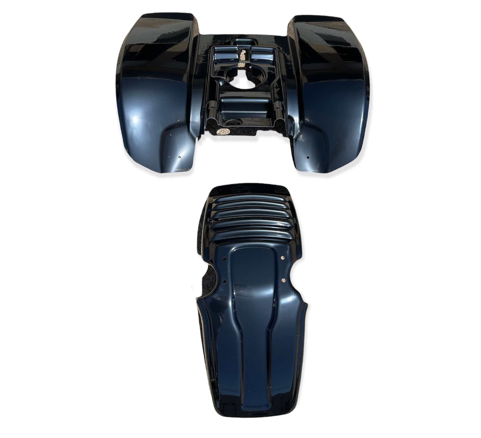 New Yamaha Tri-z Tri Z Ytz 250 Black Plastic Front and Rear Fender