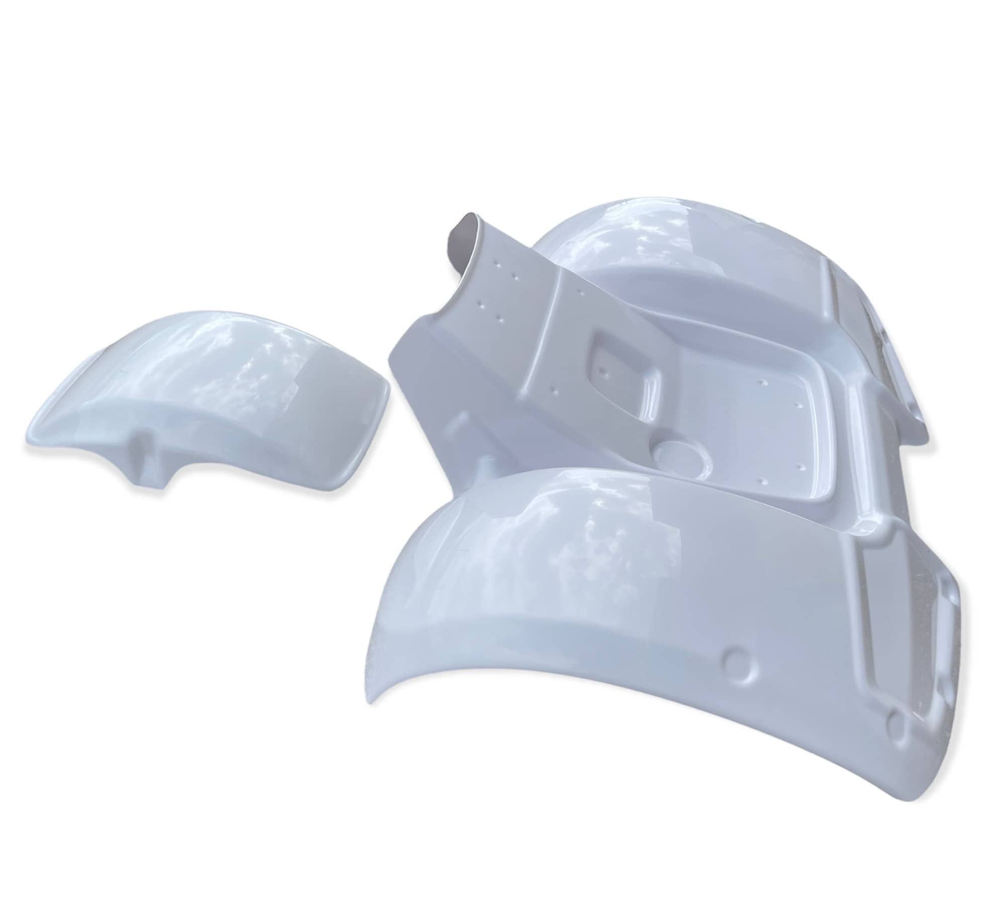 New Honda Atc110 Atc 110 Plastic Front & Rear Fender WHITE 79-82
